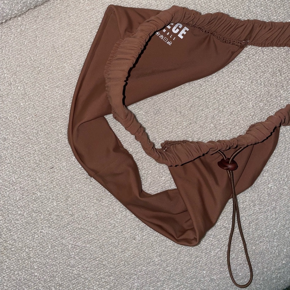 Brown Drawstring Ruched CECE Bikini Set - Picture 5 of 8